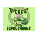Peace Love and Leprechauns postcards