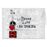 peace - love and NO SMOKING cards