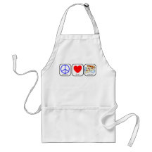 Peace, Love, and Pizza Apron