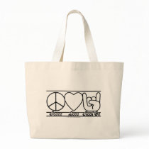 Peace Love and RockOn Bag