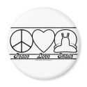 Peace Love and Snails magnets