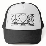 Peace Love and Turtles hats