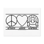 Peace Love and Turtles postcards