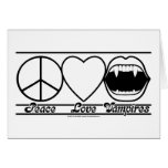 Peace Love and Vampires cards