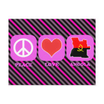 Peace Love Angola Post Card