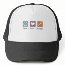 Peace Love Animals (Two Paws) Trucker Hat