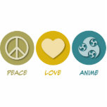 Peace Love Anime Cut Outs