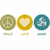 Peace Love Anime Cut Outs