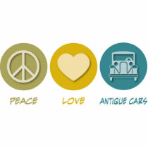Peace Love Antique Cars Cut Outs