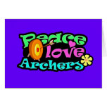 Peace, Love, Archery Card