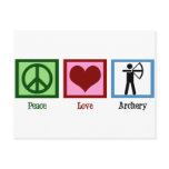 Peace Love Archery Post Cards