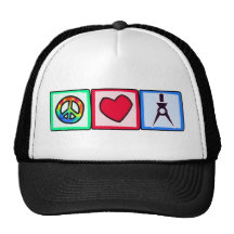 Peace, Love, Architects Mesh Hat