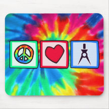 Peace, Love, Architects Mousemat
