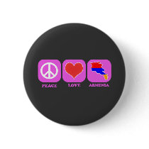 Peace Love Armenia Pinback Button