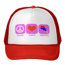 Peace Love Armenia Hat