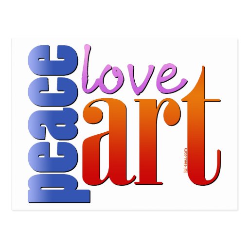 Peace Love Art II Post Cards