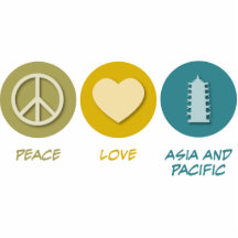Peace Love Asian and Pacific Area Studies Photo Cut Outs