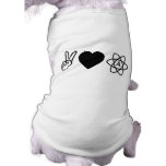 Peace Love Atheism Pet Tshirt