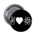 Peace Love Atheism Pins