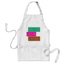 Peace Love Bacon Bright Colours Design Apron