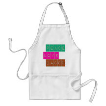 Peace Love Bacon Bright Colours Design Apron
