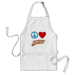 Peace Love Bacon Symbology Tshirt, Mug aprons