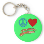 Peace Love Bacon Symbology Tshirt, Mug keychains