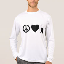 Peace Love Badminton T-shirts