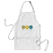 Peace Love Bagpipes Aprons