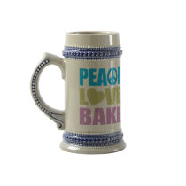 Peace Love Bake Coffee Mugs