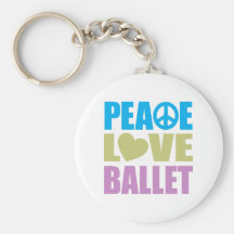 Peace Love Ballet Keychains