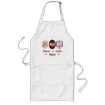 Peace Love Band Apron