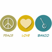 Peace Love Banjo Cut Outs