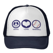 Peace Love Baseball Mesh Hat