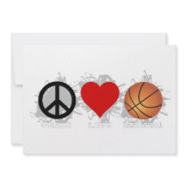 Peace Love Basketball Emblem Announcements