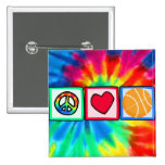 Peace, Love, Basketball Pin