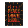 Peace Love Basketball Postcards