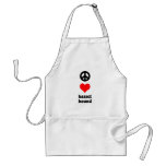 Peace love Basset Hound aprons