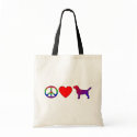 Peace Love Beagles Bag