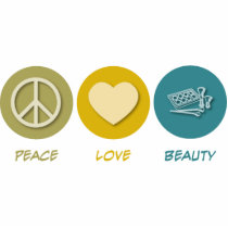 Peace Love Beauty Photo Sculptures