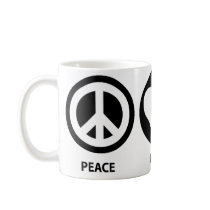 Peace Love Beaver Coffee Mugs