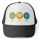 Peace Love Beer hats