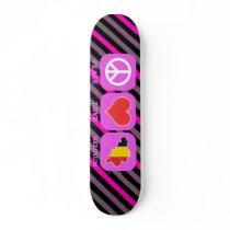 Peace Love Belgium Skate Board