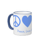 Peace, Love & Bicycles Mug