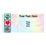 Peace, Love, Billiards Rack Cards