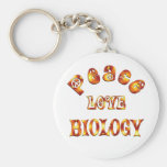 PEACE LOVE BIOLOGY KEY CHAIN