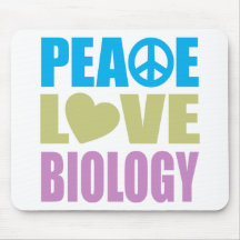 Peace Love Biology Mousemats