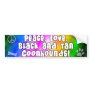 Peace Love Black & Tan Coonhounds Bumper Sticker