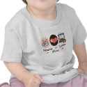 Peace Love Blog Baby T-shirt