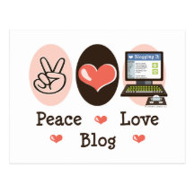 Peace Love Blog Postcards